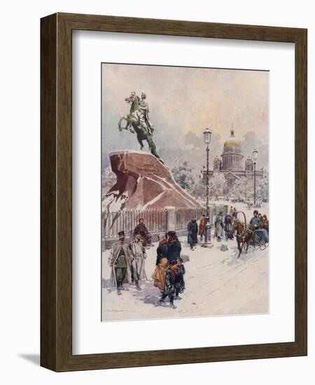 Monument of Peter I-Frederic De Haenen-Framed Giclee Print