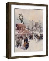 Monument of Peter I-Frederic De Haenen-Framed Giclee Print