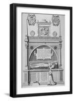 Monument of Sir Paul Heneage in Old St Paul's Cathedral, City of London, 1656-Wenceslaus Hollar-Framed Giclee Print