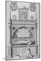 Monument of Sir Paul Heneage in Old St Paul's Cathedral, City of London, 1656-Wenceslaus Hollar-Mounted Giclee Print