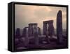 Monument of Stonehenge-Dmitri Kessel-Framed Stretched Canvas