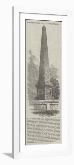 Monument of the Battle of Chillianwalla-null-Framed Giclee Print