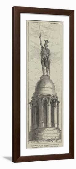 Monument of the German Hero Arminius (Hermann), Near Detmold, Westphalia-null-Framed Premium Giclee Print