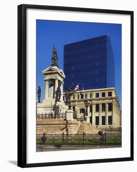 Monument of the Heroes of Iquique, Valparaiso, Chile-Rolf Richardson-Framed Photographic Print