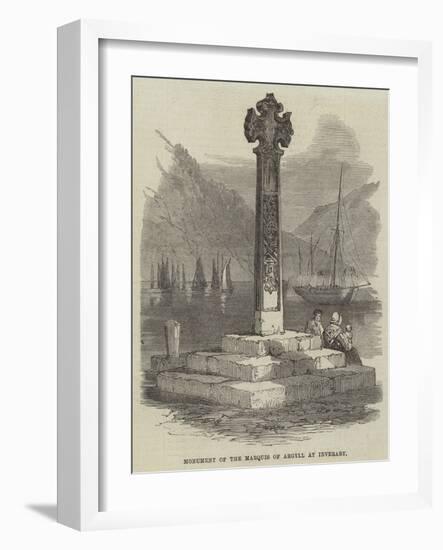 Monument of the Marquis of Argyll at Inverary-null-Framed Giclee Print