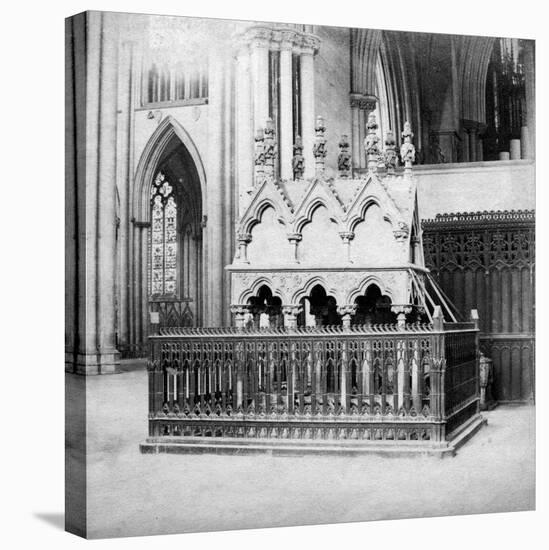 Monument of Walter De Grey, York Minster, York, North Yorkshire, Early 20th Century-George Washington Wilson-Stretched Canvas