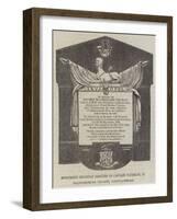 Monument Recently Erected to Captain Vaughan, in Llangoedmore Church, Cardiganshire-null-Framed Giclee Print