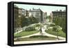 Monument Square, Baltimore-null-Framed Stretched Canvas