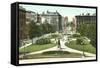 Monument Square, Baltimore-null-Framed Stretched Canvas