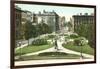 Monument Square, Baltimore-null-Framed Art Print