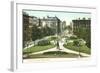 Monument Square, Baltimore-null-Framed Art Print