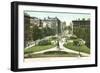 Monument Square, Baltimore-null-Framed Art Print