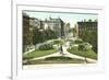 Monument Square, Baltimore-null-Framed Art Print