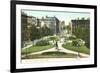 Monument Square, Baltimore-null-Framed Art Print