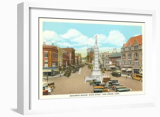 Monument Square, New London, Connecticut-null-Framed Art Print