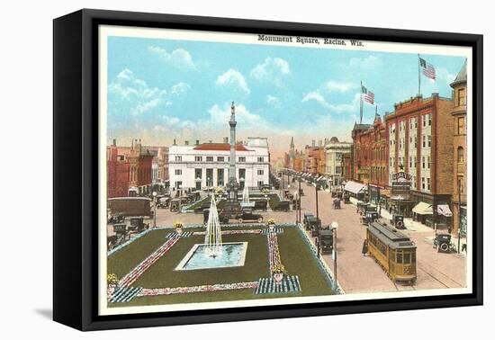 Monument Square, Racine, Wisconsin-null-Framed Stretched Canvas