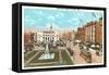 Monument Square, Racine, Wisconsin-null-Framed Stretched Canvas