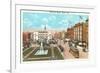 Monument Square, Racine, Wisconsin-null-Framed Premium Giclee Print