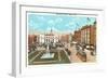 Monument Square, Racine, Wisconsin-null-Framed Art Print