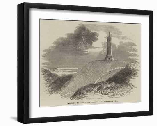 Monument to Admiral Sir Thomas Hardy, on Blagdon Hill-null-Framed Giclee Print