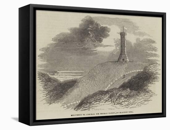 Monument to Admiral Sir Thomas Hardy, on Blagdon Hill-null-Framed Stretched Canvas