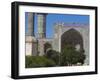 Monument to Afghanistan's Fallen Soldiers in Front of Friday Mosque, Herat Province, Afghanistan-Jane Sweeney-Framed Photographic Print