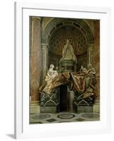 Monument to Alexander VII in the North Transept, 1672-78-Giovanni Lorenzo Bernini-Framed Giclee Print