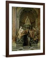 Monument to Alexander VII in the North Transept, 1672-78-Giovanni Lorenzo Bernini-Framed Giclee Print