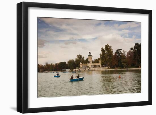 Monument to Alfonso XII at Estanque Lake, Buen Retiro Park, Madrid, Spain-null-Framed Photographic Print