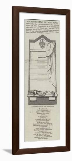 Monument to Captain John Moore Napier-null-Framed Giclee Print