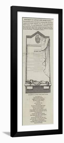 Monument to Captain John Moore Napier-null-Framed Giclee Print