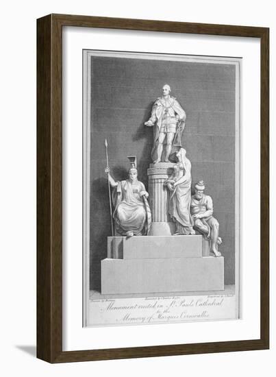 Monument to Charles, Marquis Cornwallis, St Paul's Cathedral, City of London, 1805-Samuel Rawle-Framed Giclee Print