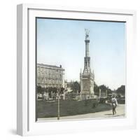 Monument to Christopher Columbus (Around 1451-1506)-Leon, Levy et Fils-Framed Photographic Print