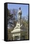 Monument to Civil War Soldiers from Michigan Who Died in the Battle of Shiloh-null-Framed Stretched Canvas