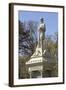 Monument to Civil War Soldiers from Michigan Who Died in the Battle of Shiloh-null-Framed Giclee Print
