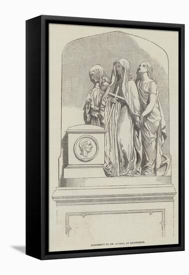 Monument to Dr Alison, at Edinburgh-null-Framed Stretched Canvas