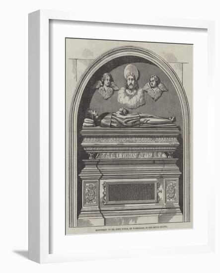 Monument to Dr John Yonge, in the Rolls Chapel-null-Framed Giclee Print