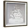 Monument to Earl Howe, Sculpted by J Flaxman, St Paul's Cathedral, City of London, 1818-Charles Heath-Framed Giclee Print