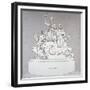 Monument to Earl Howe, Sculpted by J Flaxman, St Paul's Cathedral, City of London, 1818-Charles Heath-Framed Giclee Print