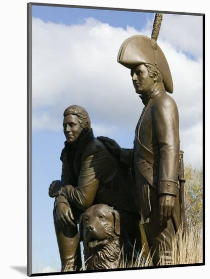 Monument to Explorers Lewis and Clark, St. Charles, Missouri-Walter Bibikow-Mounted Photographic Print