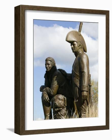 Monument to Explorers Lewis and Clark, St. Charles, Missouri-Walter Bibikow-Framed Photographic Print