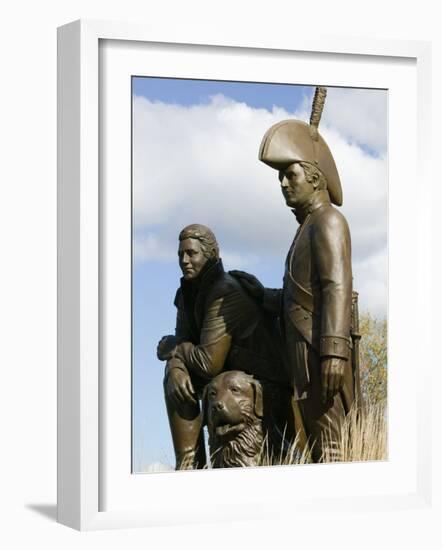 Monument to Explorers Lewis and Clark, St. Charles, Missouri-Walter Bibikow-Framed Photographic Print