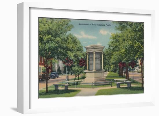 Monument to Four Georgia Poets, 1943-null-Framed Giclee Print