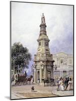 Monument to George Iv, Battle Bridge (Now King's Cros), London, 1835-George Sidney Shepherd-Mounted Giclee Print