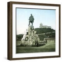 Monument to Giuseppe Garibaldi (1807-1882), Italian Politician (1887), Turin (Italy), Circa 1890-Leon, Levy et Fils-Framed Photographic Print