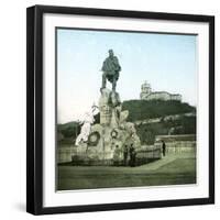 Monument to Giuseppe Garibaldi (1807-1882), Italian Politician (1887), Turin (Italy), Circa 1890-Leon, Levy et Fils-Framed Photographic Print