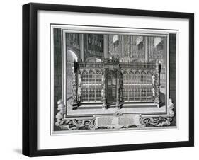 Monument to Henry VII and Queen Elizabeth in the King's Chapel, Westminster Abbey, London, 1735-George Vertue-Framed Giclee Print