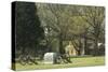 Monument to Illinois Soldiers in Front of the Visitor Center, Shiloh, Tennessee-null-Stretched Canvas