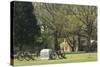 Monument to Illinois Soldiers in Front of the Visitor Center, Shiloh, Tennessee-null-Stretched Canvas