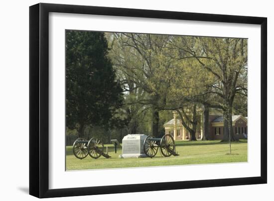 Monument to Illinois Soldiers in Front of the Visitor Center, Shiloh, Tennessee-null-Framed Photographic Print